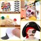 12 Pcs Mini Mexican Hat Straw Sombrero Black Fake Moustache Self Adhesive Fake Beard for Kids Pets Mexican Party Decorations Fiesta Halloween Christmas Masquerade Supplies